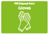 Body Front/Rear Sticker - PPE Disposal Point - Gloves