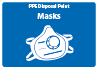 Body Front/Rear Sticker - PPE Disposal Point - Masks