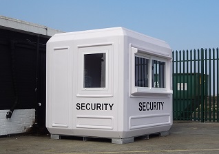 Genesis™ Building in white for security gatehouse
