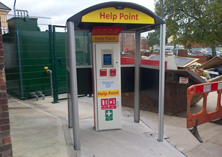 Modus™ Multi-Purpose Waiting Shelter for help stations and customer help points
