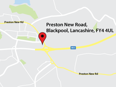 Blackpool exhibition centre location map