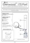 Glenwood 170 Post Instruction Manual