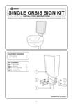 Orbis Sign Kit Instruction Leaflet