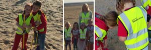 Rainbows Recycling Challenge Hits the Beach