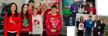 Glasdon did their bit in a Christmas knit!