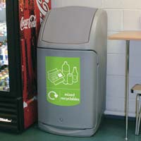 Large mixed recyclables bin