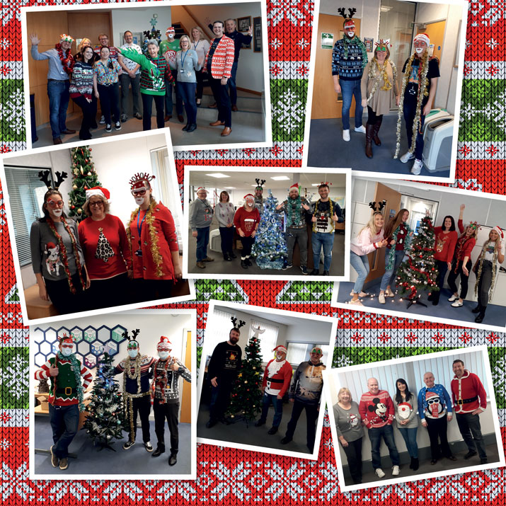 Christmas Jumper Day 2021 Staff At Glasdon