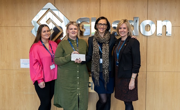 Charity of the year Cheque Presentation