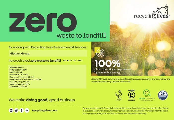 Zero Waste to Landfill certification