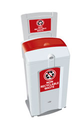Nexus 140 Recycling Bin with Personalised Graphics for PPE