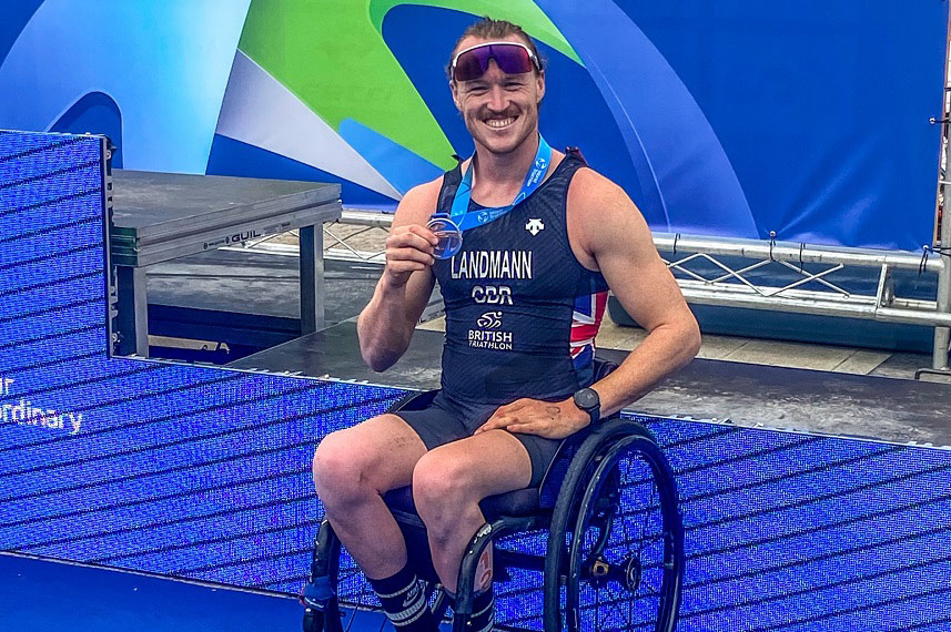 Paratriathlete Josh Landmann