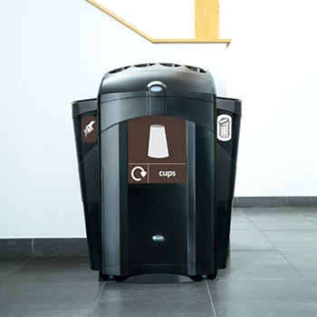 recycling station of multiple nexus 100 recycling bins