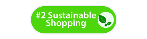 Sustainable Shopping sub-heading graphic