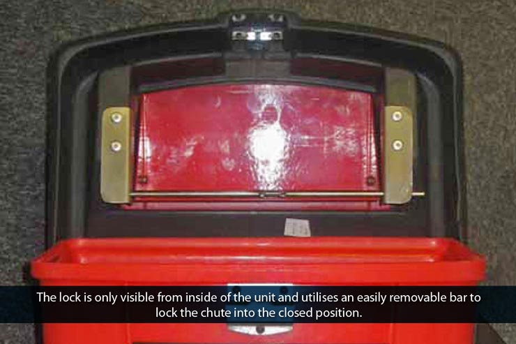 What is this? Chute lock