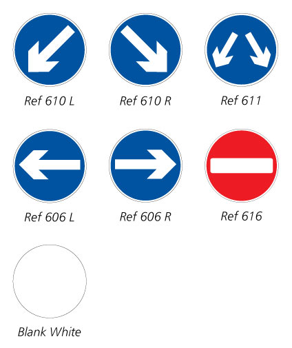 What is this? Sign face options