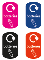 What is this? 'Recycle Now' Batteries Graphic
