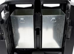 What is this? Glasdon Jubilee™ Duo 220 Litter Bin - 2 x 110 litre Liners