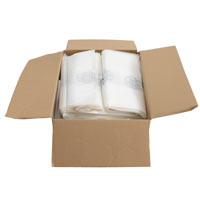 What is this? Box of 400 Clear Sacks - <smallest>Sack AC </smallest>
