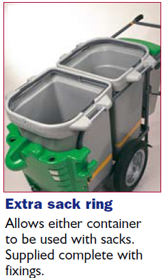 What is this? Extra refuse sack retention band for Double Space-Liner™ Orderly Barrow