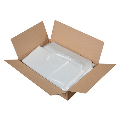 What is this? Box of 200 Clear Sacks - <smallest>40L Compartment</smallest>