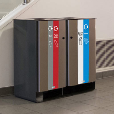Electra™ 170 Quad Recycling Bin