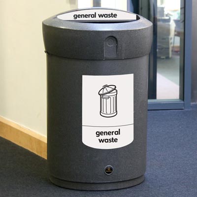 Envoy™ General Waste Open Top Bin - 110ltr