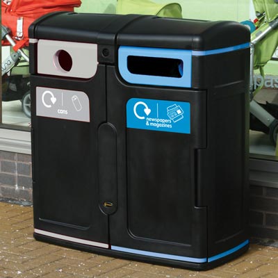 Gemini™ Can / Newspaper & Magazine Recycling Bin