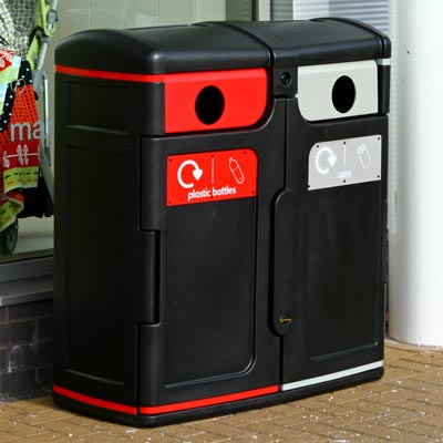 Gemini™ Can / Plastic Bottle Recycling Bin