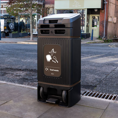 Glasdon Jubilee&trade; City 100 Food Waste Recycling Bin Engineered to Make Collections Easier