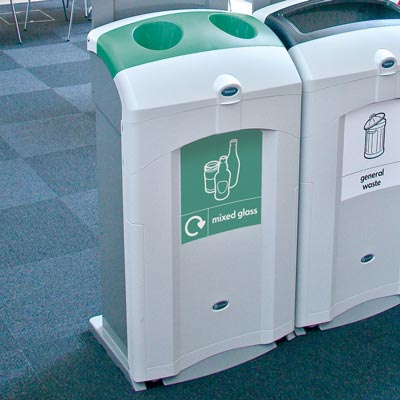 Nexus® 100 Mixed Glass Recycling Bin