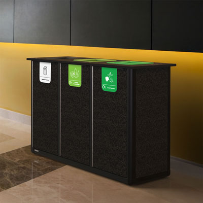 Origin&trade; Infinity Trio 210 Litre Recycling Station 3 Waste Streams