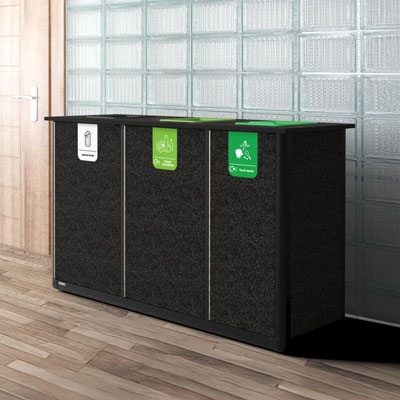Origin&trade; Infinity Trio 290 Litre Recycling Station 3 Waste Streams