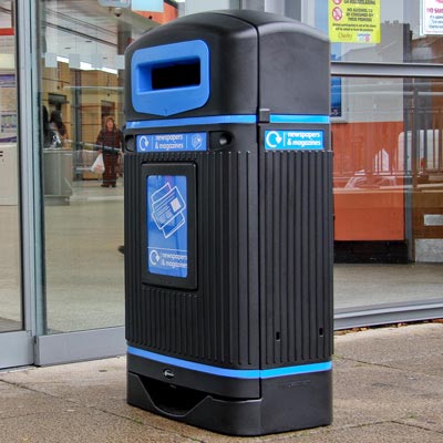 Streamline Jubilee™ Newspaper & Magazine Recycling Bin