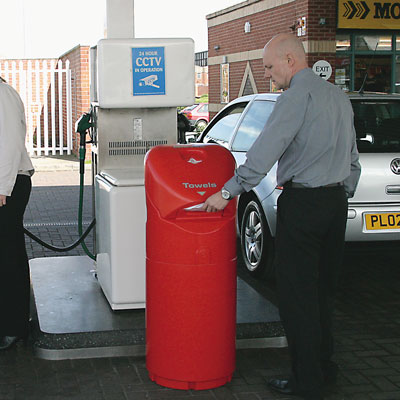 Auto-Mate™ Petrol Forecourt 3 in 1 Bin | Glasdon