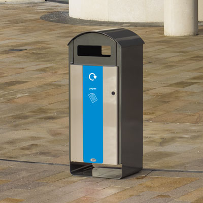 Electra™ Curve 85 Paper Recycling Bin
