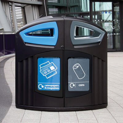 Nexus® 200 Can / Newspaper & Magazine Recycling Bin