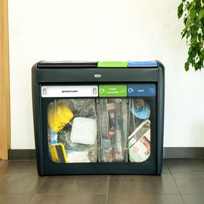 Nexus® Evolution Vision Trio Recycling Bin