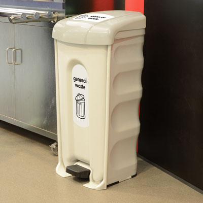 Nexus® Shuttle General Waste Pedal Bin Available with Sack or Wheeled Liner
