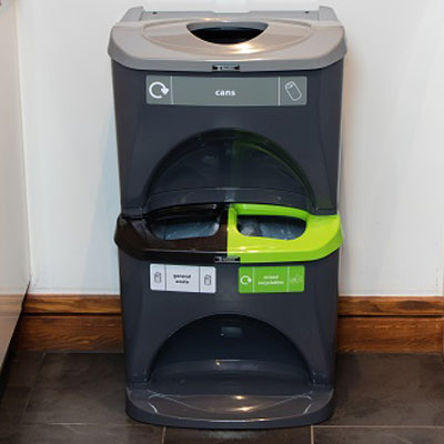 Nexus® Stack 60 Recycling Bins 603S 60 Litres - 3 Waste Streams