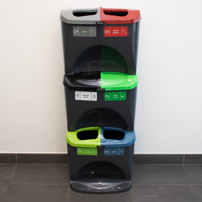 Nexus® Stack 90 Recycling Bins 906S 90 Litres - 6 Waste Streams