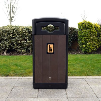 Origin&trade; Curve 110 RSA Litter Bin Made from Recycled Materials