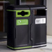 Gemini™ General Waste / Mixed Recyclables Recycling Bin
